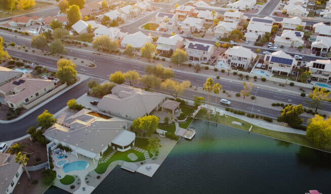 Real estate that is being steered to specific populations.